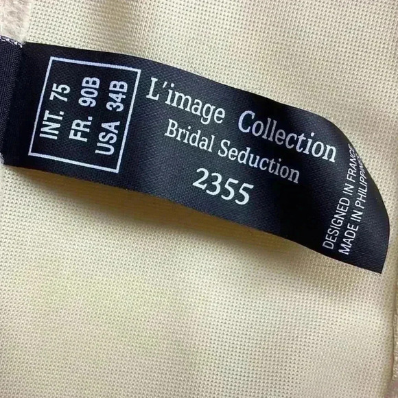 Le Mystere Bustier Bra Women 34B Ivory Seduction Bridal Long Line LY2355 NEW - Picture 7 of 9